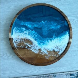 Lazy Susan ocean scene - brand new